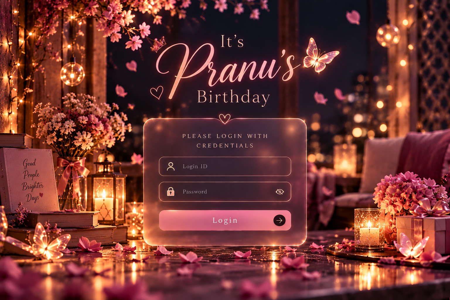Birthday Login